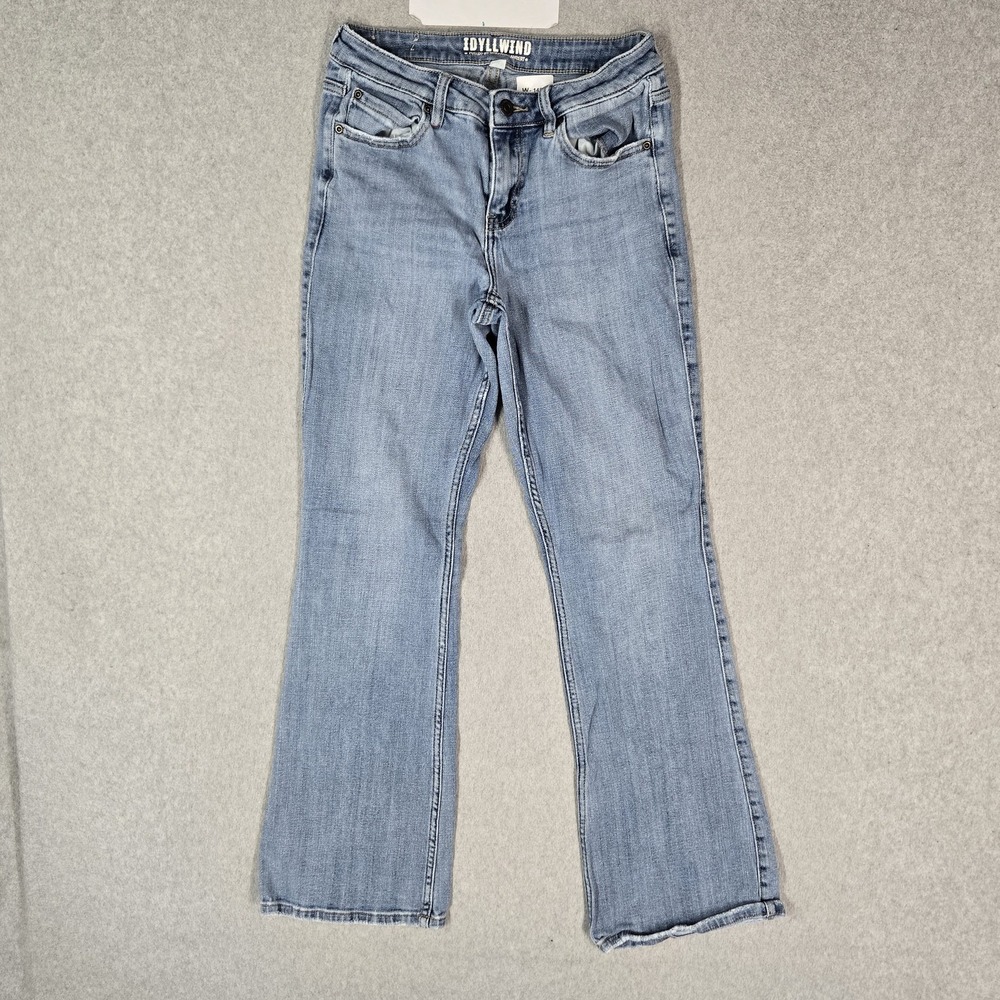Idyllwind Women Jeans 6 Blue Denim Bootcut Low Rise Light Wash 29" Inseam